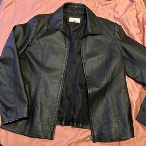 Women's Black Leather Jacket